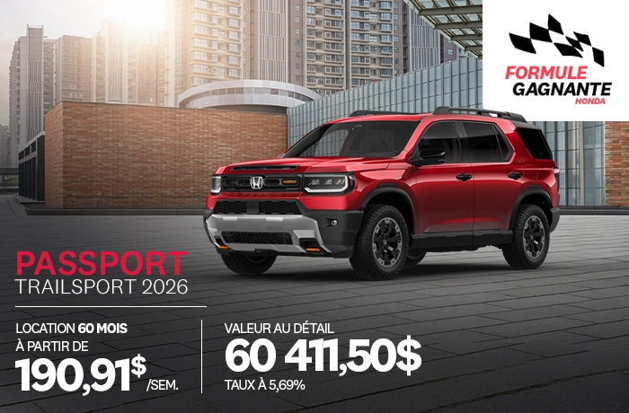 Bannière de Promotion Passport Trailsport 2026